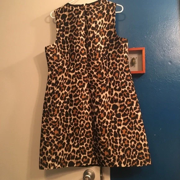 NWT J Crew leopard print shift dress - Picture 6 of 8